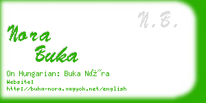 nora buka business card